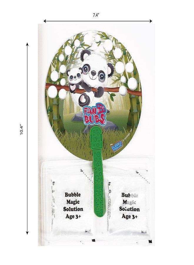 Bubble Magic Fan Bubs Panda, Bubble Solution with Hand Fan for The Kids 3 Year and Above, Multicolor, FB50012 - Image 3